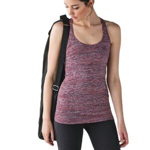 Lululemon Cool Racerback Space Dye Camo Rosewood Fireside Red Small c013